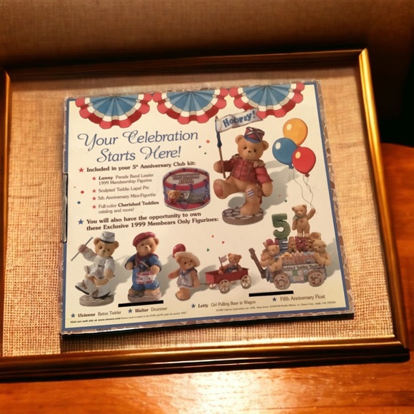 Cherished Teddies | Club ~ 5 years Anniversary ~ LANNY Figurine - Picture 8 of 11